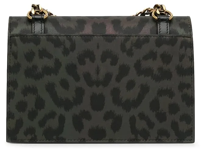 Bandolera Elisa mini con estampado de leopardo de Christian Louboutin gris 