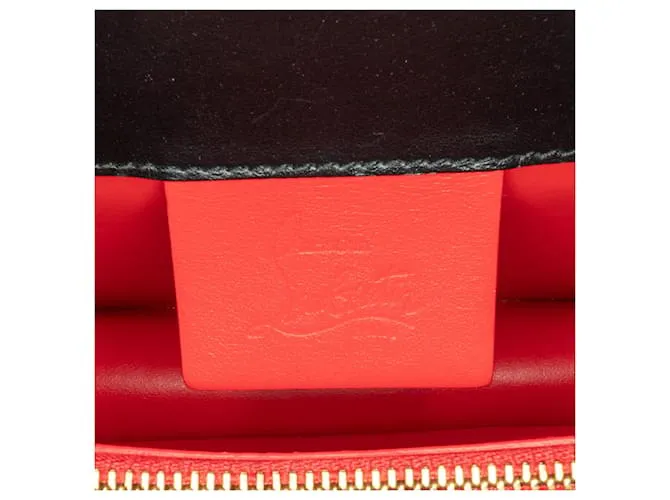Bandolera Elisa mini con estampado de leopardo de Christian Louboutin gris 